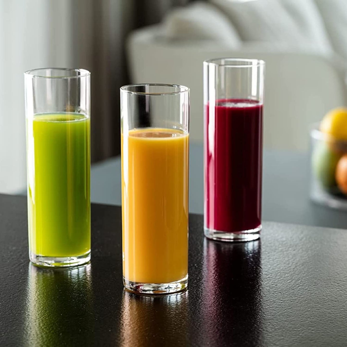Krosno Getränke Glas Wassergläser, zartes, leichtes Glas| 6-teiliges Set | 200 ml | Pure Kollektion | Perfekt für Zuhause, Restaurants und für Partys und Veranstaltungen | Spülmaschinenfest