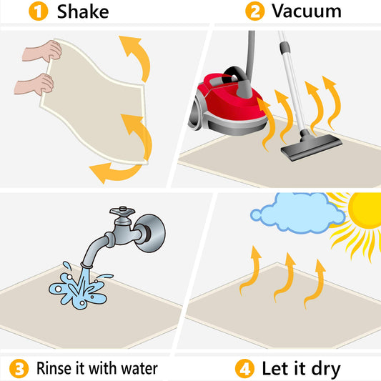 GadHome Fußmatte Beige Grau 90x150 cm | Eingangstürmatte wasserdicht waschbar strapazierfähiger Schmutzfänger | Rutschfester Schmutzfängerfußmatte für Haustür, Flur, Eingang, Küche, Schlafzimmer