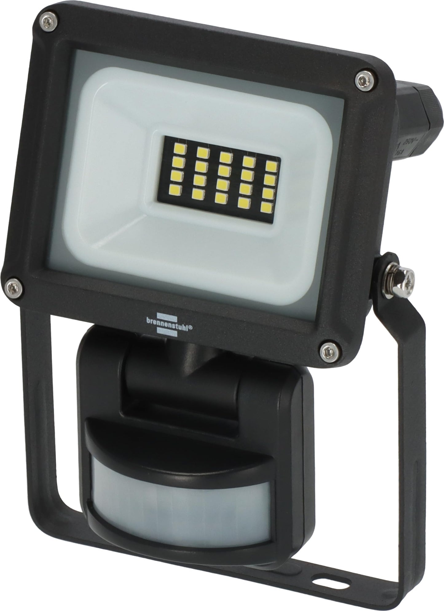 Brennenstuhl LED Strahler JARO 1060 P (LED Wandstrahler für außen IP65, 10W, 1150lm, 6500K, mit Bewegungsmelder und Dämmerungssensor)
