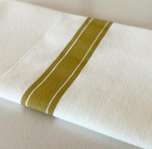 JEBBLAS Einweg-Servietten aus Leinengefühl, integrierte Bestecktasche, dekorative Hochzeitsservietten, gefaltetes Stoff, wie Party-Serviette, weich, stark, 100 Stück, Golddruck