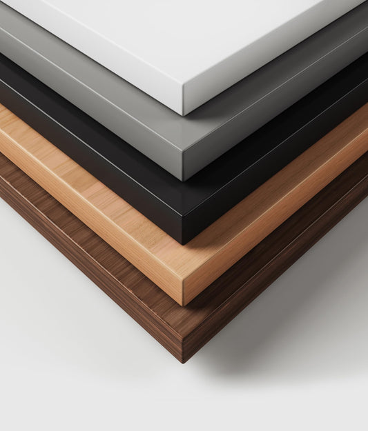 Desktronic Tischplatte 160x80 cm Schreibtischplatte – Perfekt für höhenverstellbare Schreibtische, Esstische und mehr – Made in Europe – 25 mm stabile Tischplatte langlebig (Nussbaum)