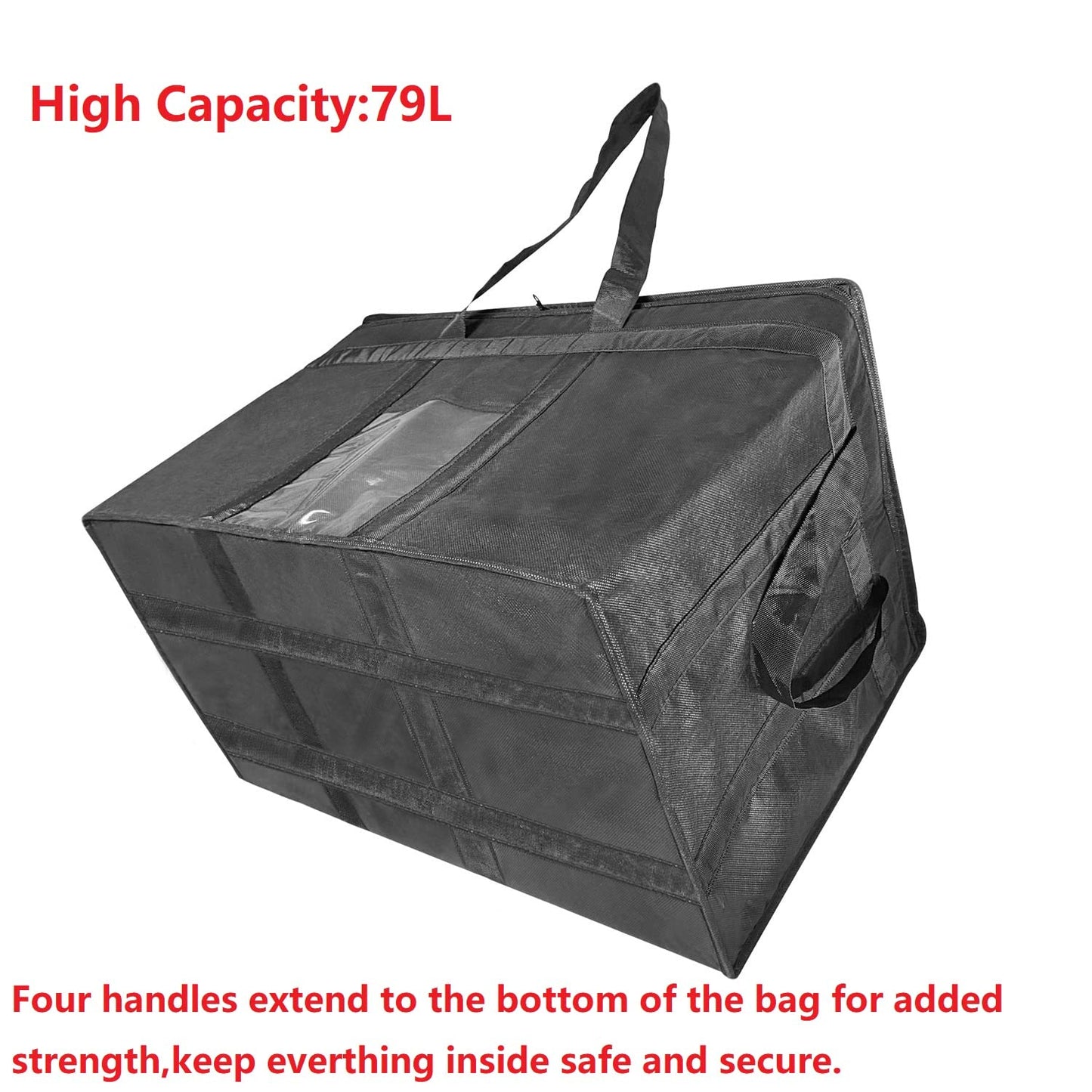 XXXL-Larger isolierte Kühltaschen mit Reißverschluss, wiederverwendbare Einkaufstaschen halten Lebensmittel heiß oder kalt, ideal für Catering, Lebensmitteltransport, 58,1 cm B x 38,1 cm H x 35,6 cm T