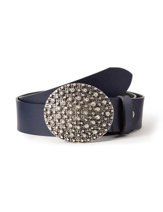 MGM Damen Tanja Gürtel, Blau (Marine 5) (cm), 90 cm