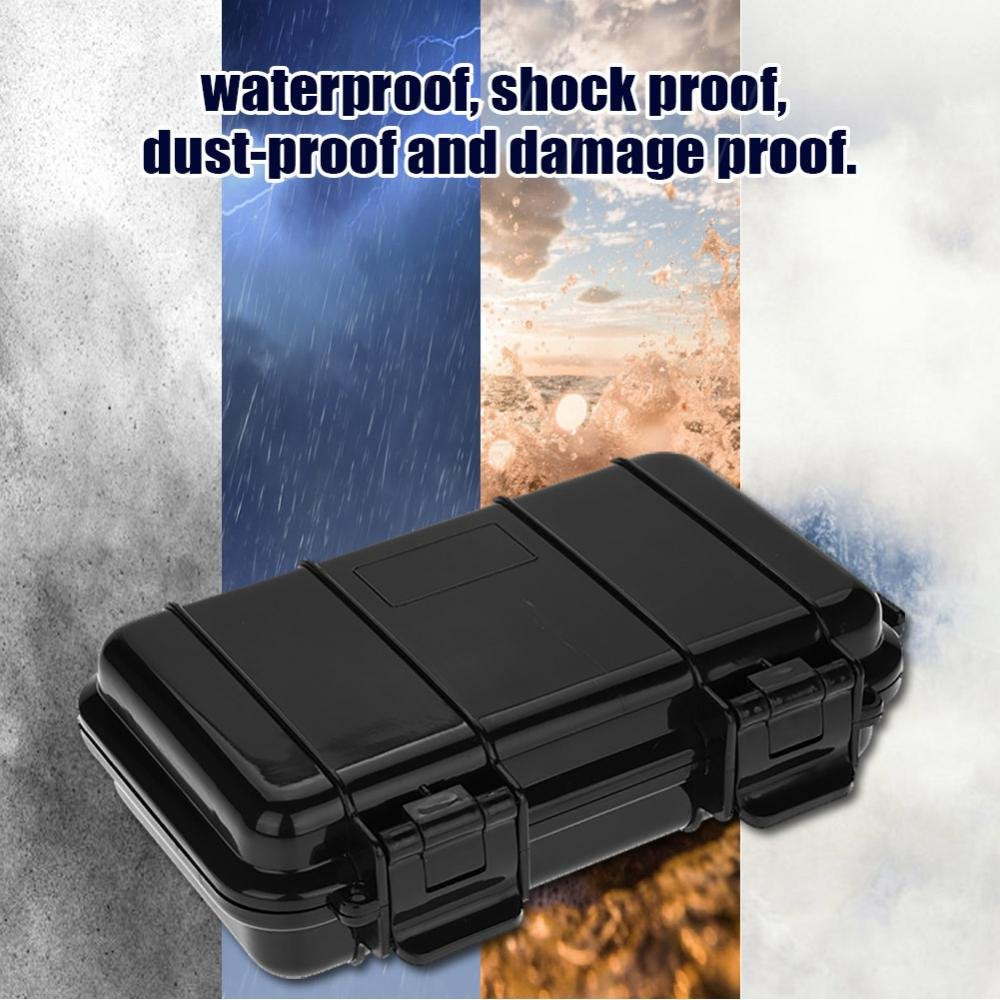 MAGT Wasserdichte Box, Stoßfester Druckfester Wasserdichter Versiegelter Survival Aufbewahrungskoffer für Außenbereich(Typ B)(190 * 120 * 52mm)