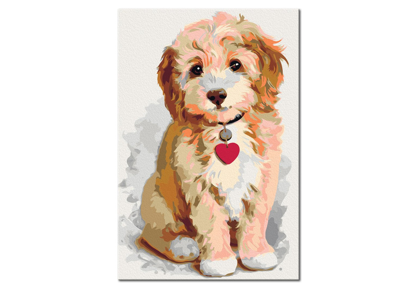 murando - Malen nach Zahlen Hund Welpe 40x60 cm Malset mit Holzrahmen auf Leinwand für Erwachsene Kinder Gemälde Handgemalt Kit DIY Geschenk Dekoration n-A-0313-d-a