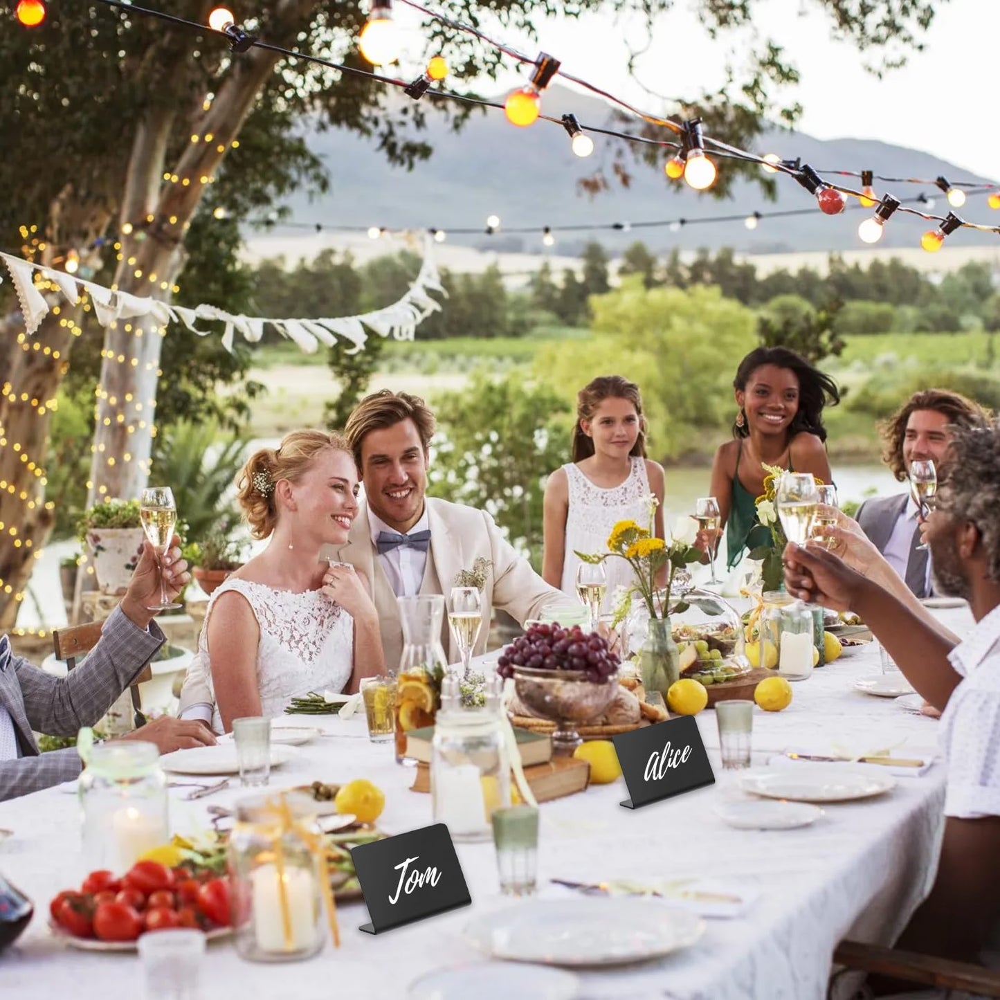 30 Stück Kreidetafel Klein, Mini Tafeln zum Beschriften, L-Form Preisschilder Aufsteller 100x75mm, Kreidetafel Aufsteller für Buffet Schilder Hochzeit Party Tischkarten (Schwarz)
