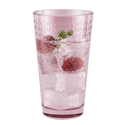 TREND FOR HOME Gläser Bunt 6er Set Trinkgläser 360 ml Cocktailgläser Wassergläser Set Bunt Longdrinkgläser Glas Tumbler Bunte Gläser Caipirinha Trinkglas Wasserglas Geometrisches Muster | Tressa