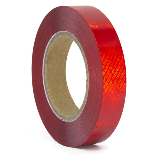 XFXIA Reflektierendes Klebeband Rot 20m x 2.5cm Wasserdicht Reflektorband Selbstklebend Warnklebeband Sicherheitsband-Conspicuous Warning Tape für Fahrzeuge,Autos,Anhänger,Boote