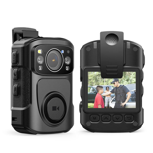 BOBLOV B4K5 4K Body Worn Camera Body Camera with Large 3400mAh for 11Hrs Video Recording, Inter 128GB Camcorder with Night Vision, Charging Dock, for Walking, Traveling, Police Strafverfolgung