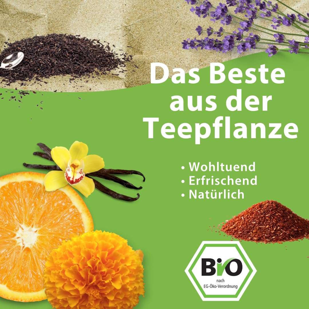 TEABALLS Set Relax mit Rooibos, Ceylon, Guten Abend 3er Pack für 225 Tassen