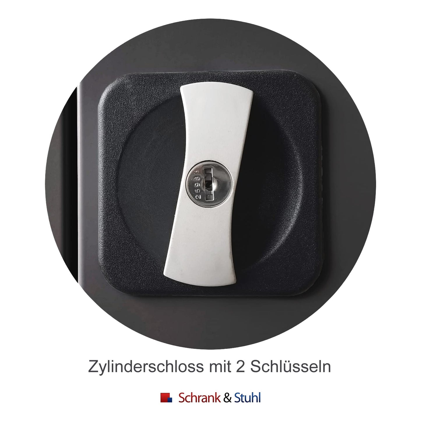 Schrank & Stuhl Werkzeugschrank Koloss – Werkstattschrank mit 4 höhenverstellbaren Fachböden, Stahlschrank für Werkzeuge, 195 x 120 x 60 cm (H x B x T), Grau/Anthrazit