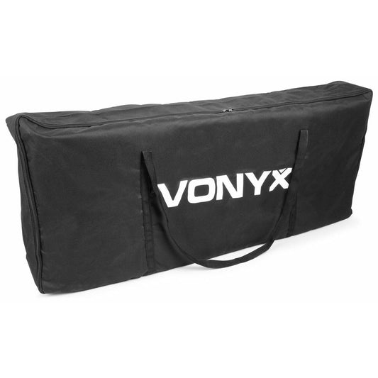 Vonyx Tasche für Vonyx DB2 mobile DJ Screen, Soft Case für DJ Booth, 150 x 1200 x 700mm, Transporttasche für DJ Verkleidung, DJ Stand Koffer, Schutz Case für DJ Kanzel, Schwarz