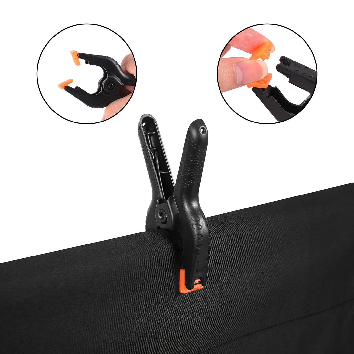 Miorkly 1,8×2,8m Schwarz Fotohintergrund,Verdicken Blackscreen Background, Faltbare Black Rollup Stoff Foto Hintergrund,für Fotowand Fotostudio Fotografie Hintergrundsystem(6 Clip,1 Tasche)