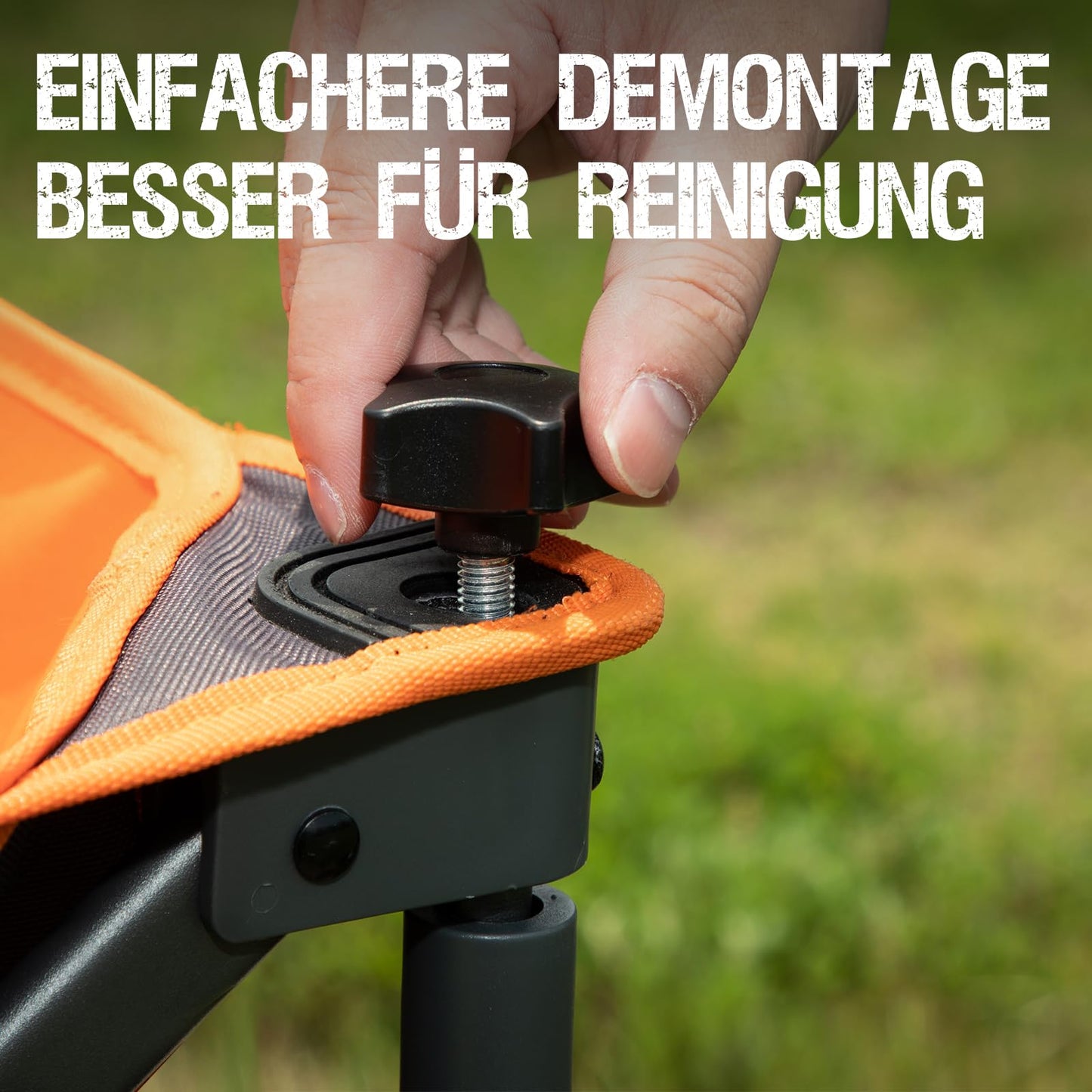 PORTAL Bollerwagen faltbar XXL Handwagen mit schnellspanerem Stoff Klappwagen Transportwagen tragbar Strandwagen Gartenwagen Faltwagen belastbar bis 100kg für Camping Garten Einkauf