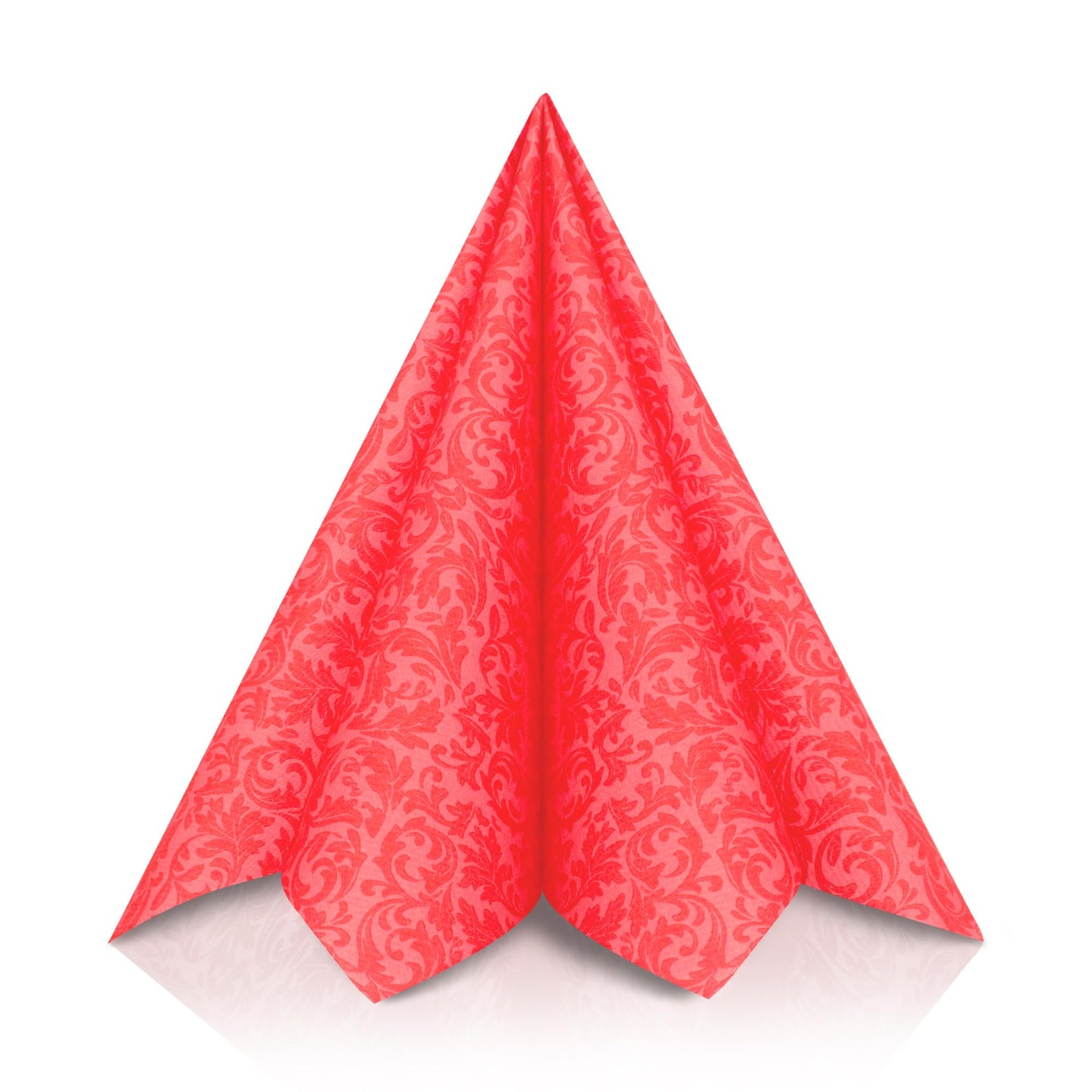 GRUBly® Servietten ROT, Stoffähnlich [50 Stück], Hochwertige rote Servietten, Tischdekoration für Jubiläum, Hochzeit, Geburtstag, Feiern, 40x40cm, AIRLAID QUALITÄT