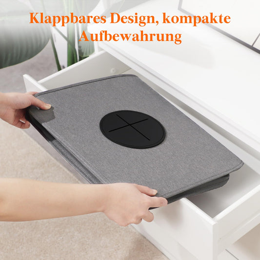 Lifewit 100L Pfandflaschen Sammelbehälter mit Deckel, Groß Pfandflaschen Aufbewahrung, Behälter Leergut & Altglas Aufbewahrung, Flaschensammler mit Loch Küche Abstellraum Flaschentasche, Grau