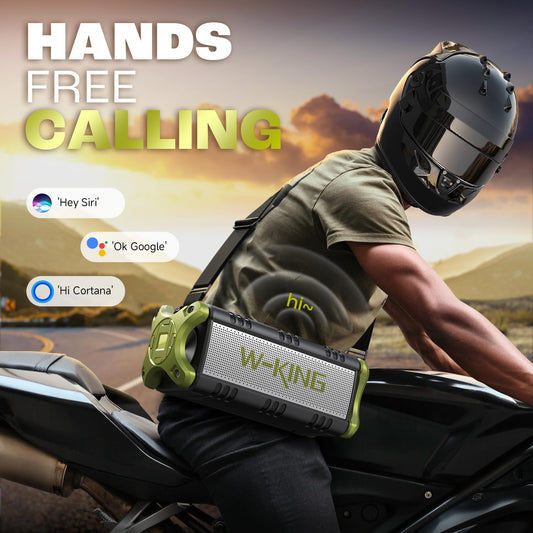 W-KING Bluetooth Lautsprecher Groß 90W Peak, Musikbox Bluetooth, 50W Deep Bass, Portable Party Loud Lautsprecher Boxen, IPX6 Wasserdicht, Boombox Outdoor Lautsprecher, 40H, EQ, Powerbank, AUX, TF,NFC