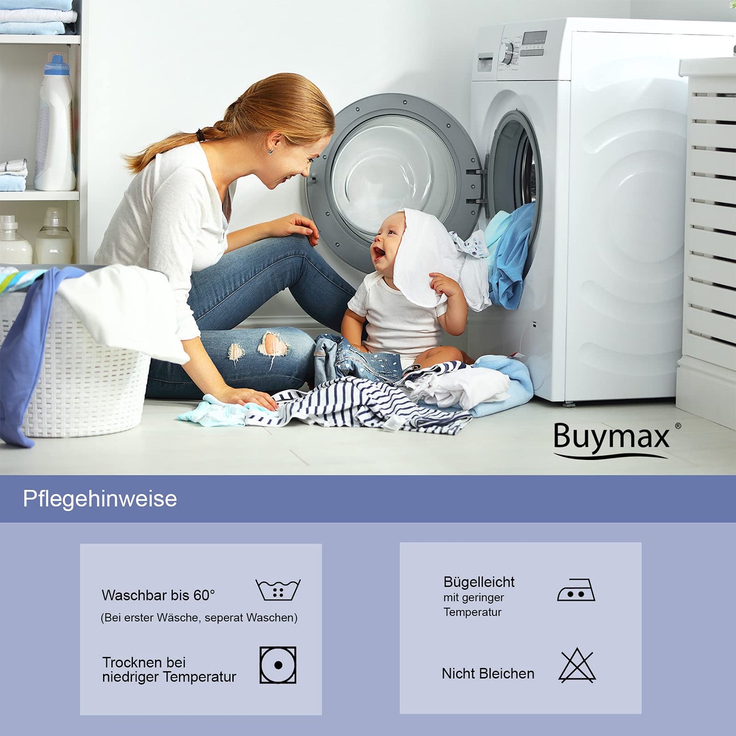 Buymax® Spannbettlaken 140x200cm Baumwolle 100% Spannbetttuch Bettlaken Jersey, Matratzenhöhe bis 25 cm, Farbe Anthrazit ÖKO TEX Standard