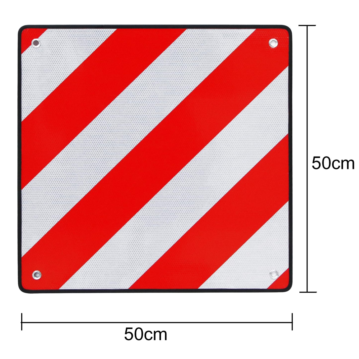 Mucola Warntafel 2in1 Spanien & Italien inkl. 4x Spanngurte reflektierend Heckträger Wohnmobil Wohnwagen Warnschild 50x50 cm