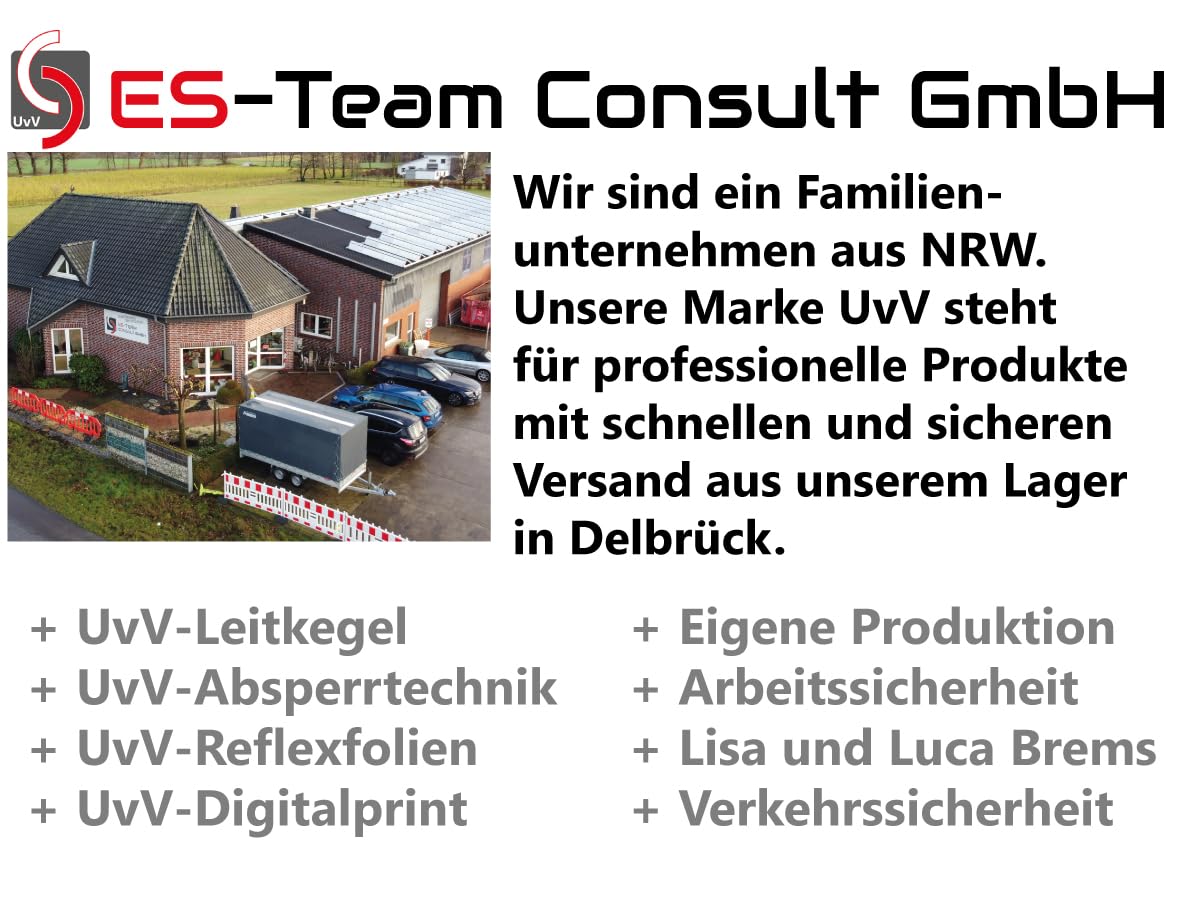 UvV BounceLine Personenleitsystem, Absperrpfosten, Edelstahl, 2 Pfosten 90 cm Hoch je 2 m Gewebeband (Stahl-6 kg (Basic), blau)