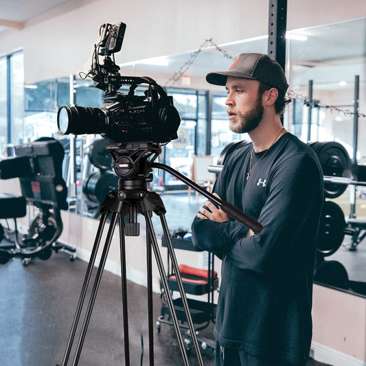 COMAN 188cm Kamera Stativ Robustes Professionelles Fotokamera Videostativ 360° Kugelkopf und 1/4'' Gewinde tragendes Gewicht 8kg Tragetasche Inklusive Schnellwechselplatte,tripod stative kamerastativ