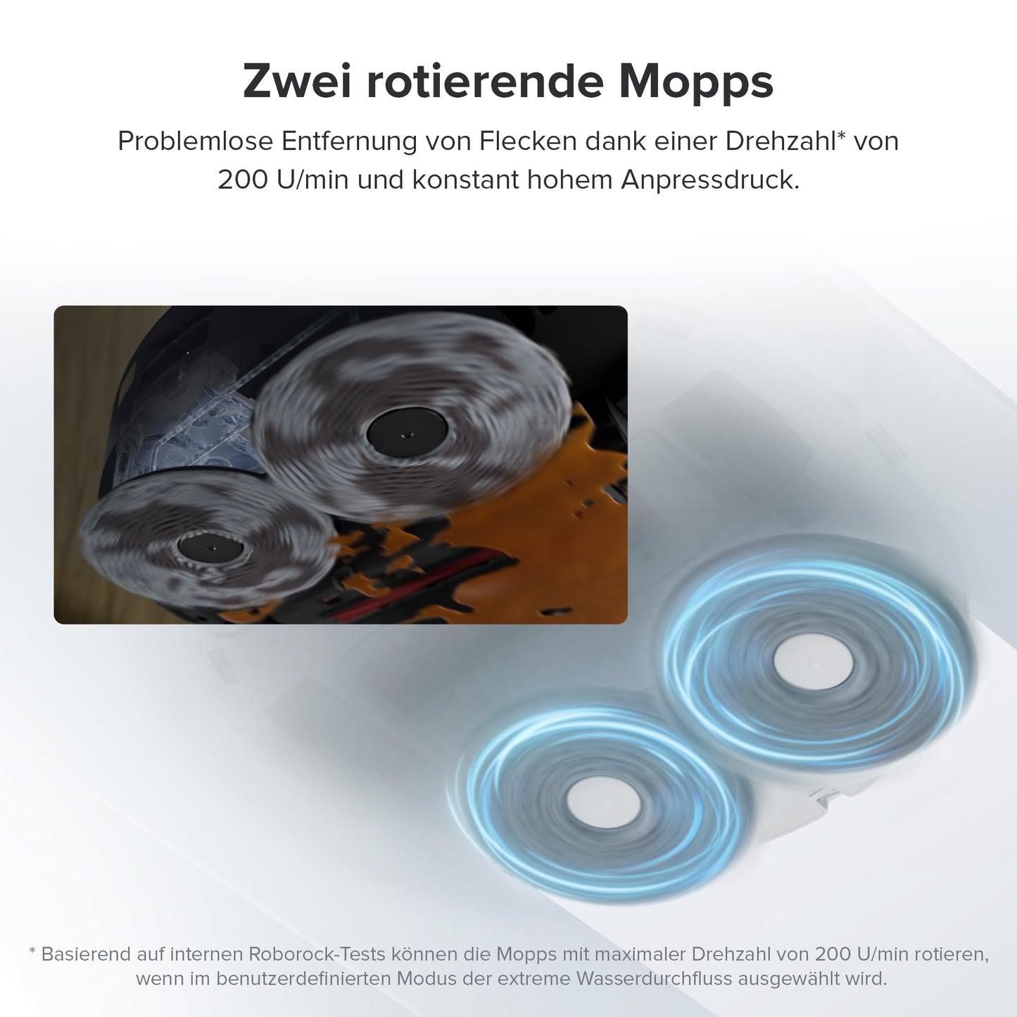 roborock Qrevo Pro Saugroboter mit Wischfunktion&Hebarem Wischmopp, FlexiArm Design™ Kantenreinigung, 7.000 Pa, 60 °C Heißwasser-Moppwäsche, Individuelle Teppichstrategie(Schwarz)