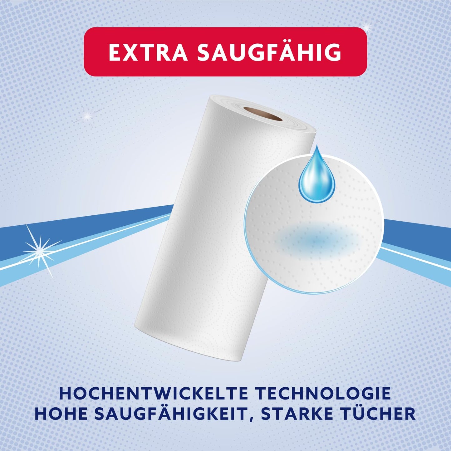by Amazon ULTRA Küchenrolle, Extra Saugfähig, 24 Rollen (4 Rollen, 6-er Pack), 45 Blätter pro Rolle, Auswringen und Wiederverwenden, FSC-zertifiziert
