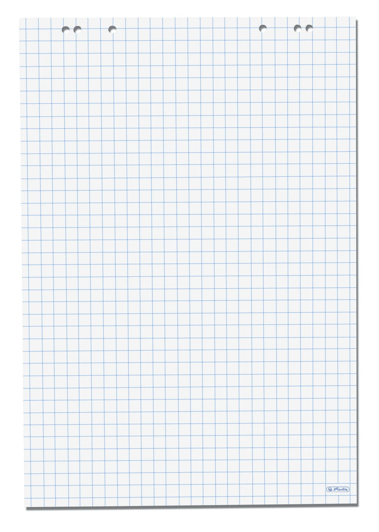 Herlitz 10834141 Flipchartblock, 68x99cm (kariert/gelocht), 5 Blöcke (20 Blatt je Block)