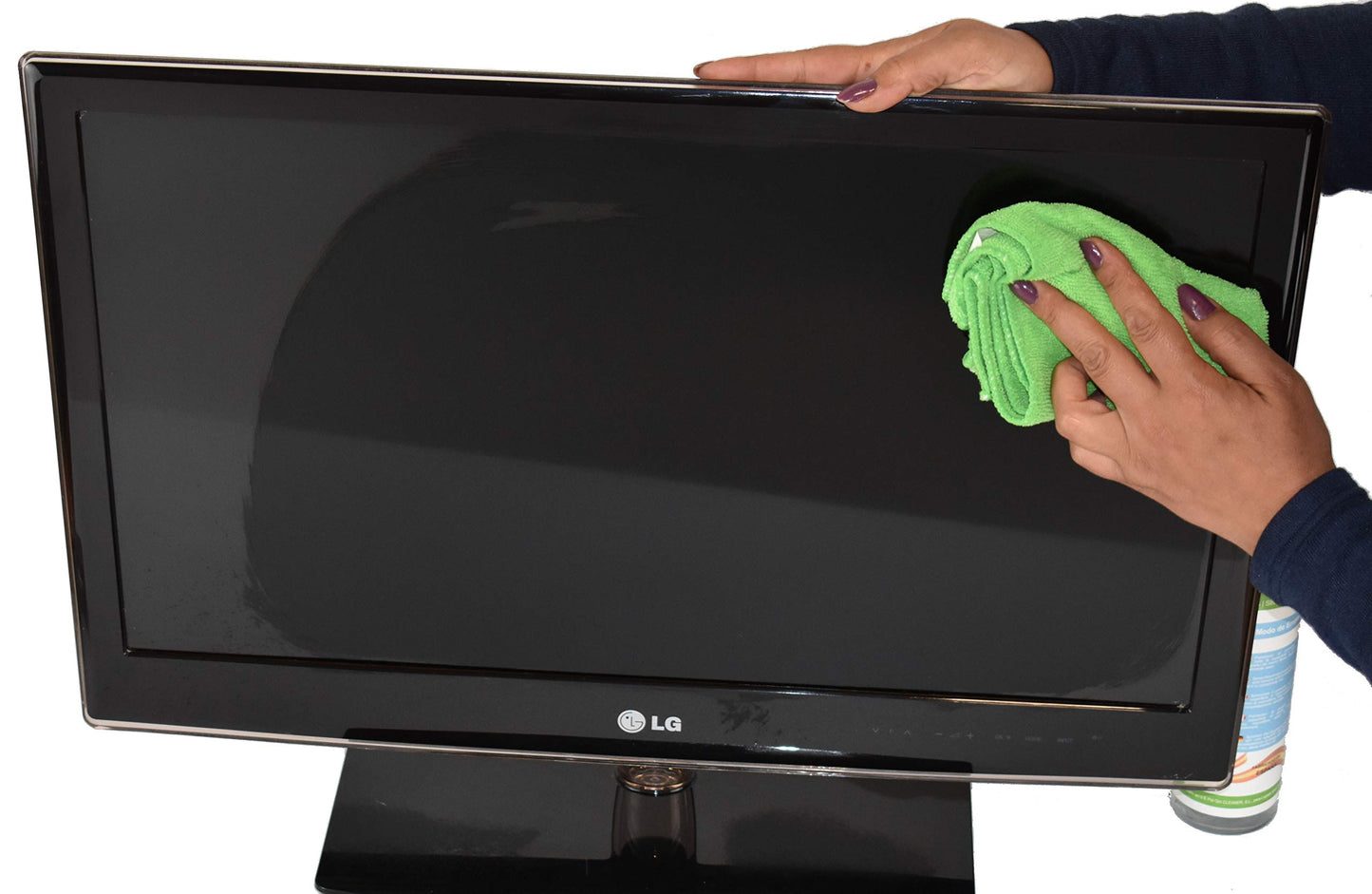 Don GATO - Bildschirmreiniger-Set und 2 Mikrofasertücher (500ml) für Fernseher, Tablets, Computer, Laptops und Mobiltelefone. Hergestellt aus Natúrlichen Produkten und Umweltbewusst