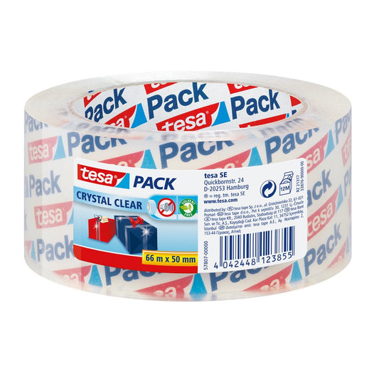 tesa kristall-klar tesapack Paketband, 1 Rolle