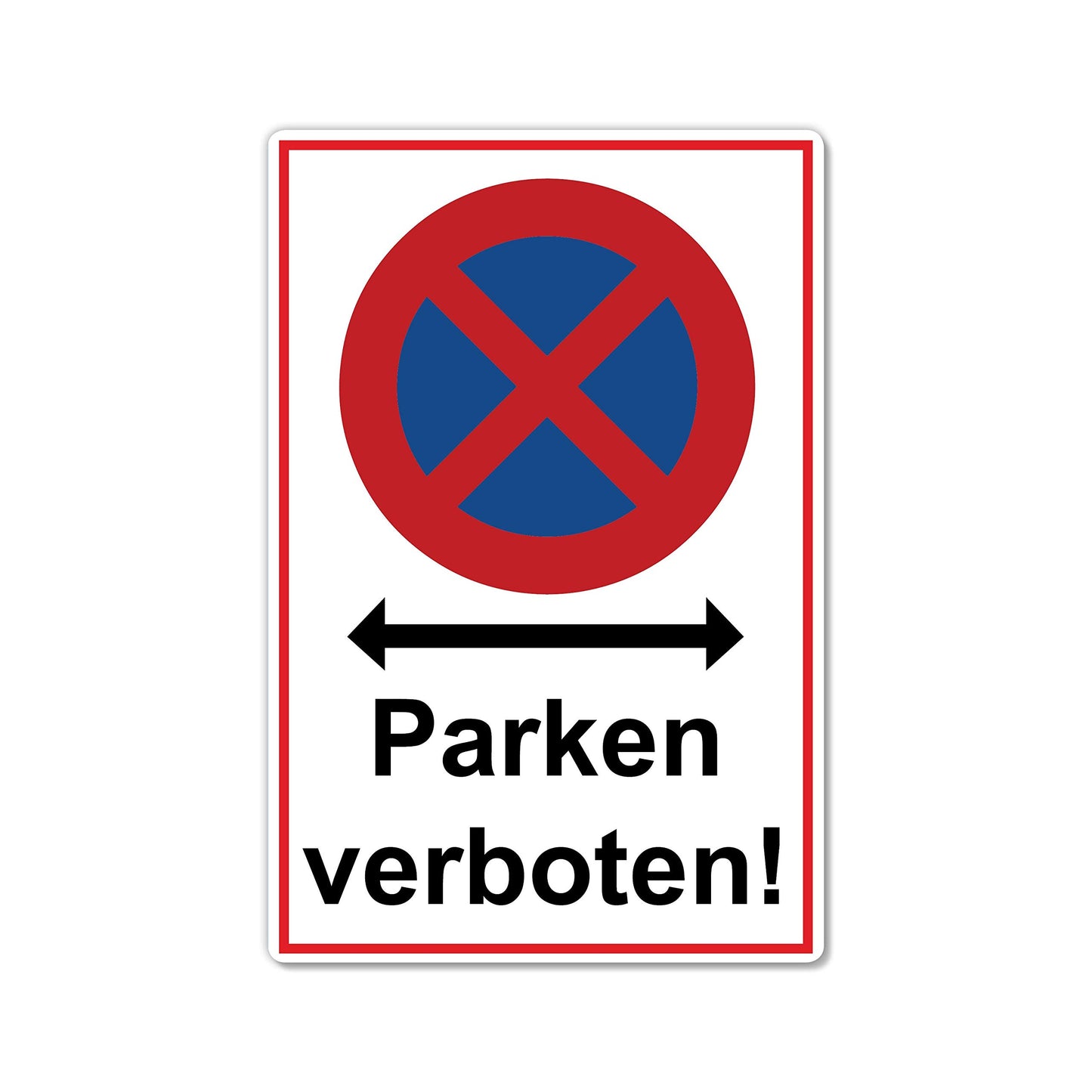 2 Stück XXL Absolutes halteverbot Schild 30 x 40 cm parken verboten aus stabiler PVC Hartschaumplatte 5 mm Parkplatzschild mit UV-Schutz von STROBO