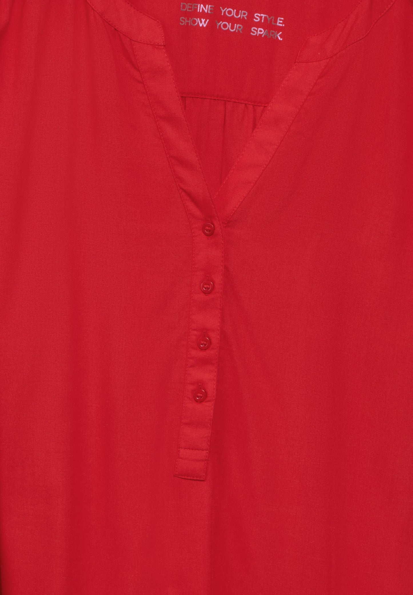 STREET ONE Basic Bluse in Unifarbe