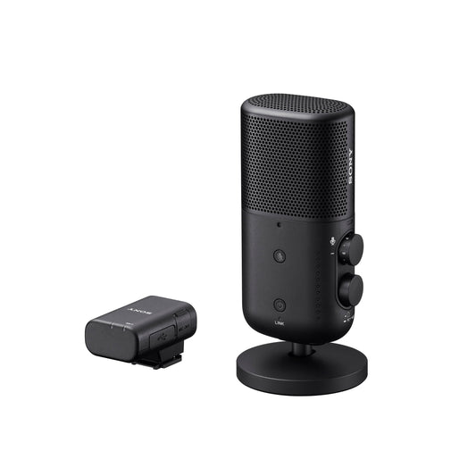 Sony ECM-S1, Streaming Mikrofon, Rauschunterdrückung, Echtzeit-Streaming, Kompakt & Vielseitig, Perfekt für Podcasts, Interviews, Gaming, Vlogs