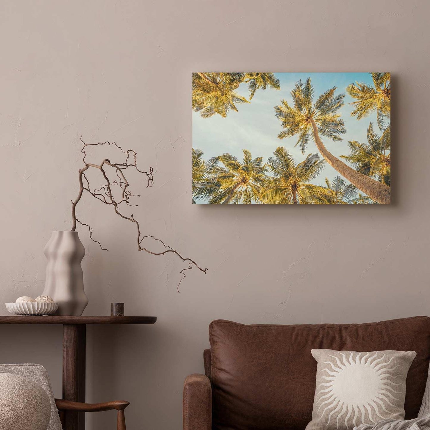 murando - Wandbilder Summer Vibes 60x40 cm 1 tlg Wand Deko Leinwand Bilder Groß Wanddeko Wohnzimmer Schlafzimmer Kunstdrucke Feiertage Sommerlandschaft Sommer Blauer Himmel Natur b-B-10458-b-a