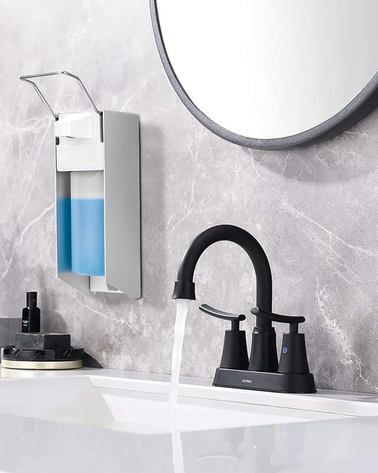 TIDEVAN Seifenspender 500 ml Seifenspender Wand Desinfektionsmittelspender Seifenspender Wandmontage Soap Dispenser Shampoo Lotion Handseifenspender für Küchen und Bad, Mehrweg Seifenspender