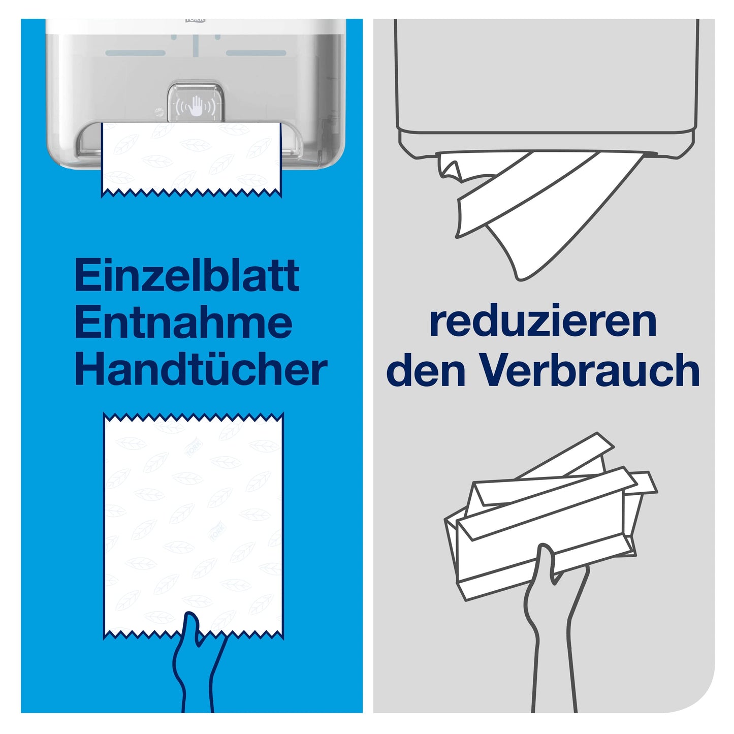Tork Matic Automatischer Spender für Rollenhandtücher Schwarz H1, Einzeltuchentnahme, Elevation Design, 551108