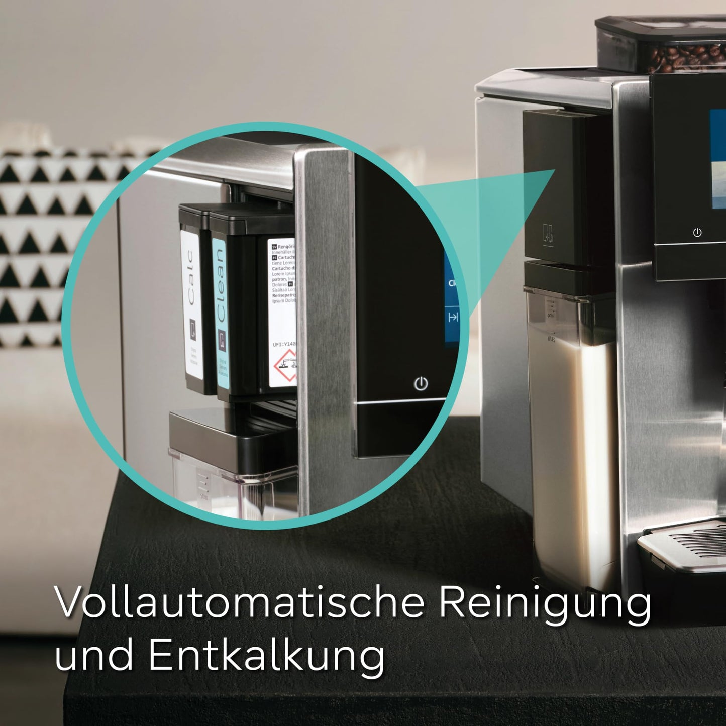 SIEMENS Kaffeevollautomat EQ900 plus TQ903DZ3, automat. Reinigung und Entkalkung, App-Steuerung, intuitives Full-Touch-Display, Barista-Modus, Geräuschreduzierung, Premiummahlwerk, 1500 W, edelstahl