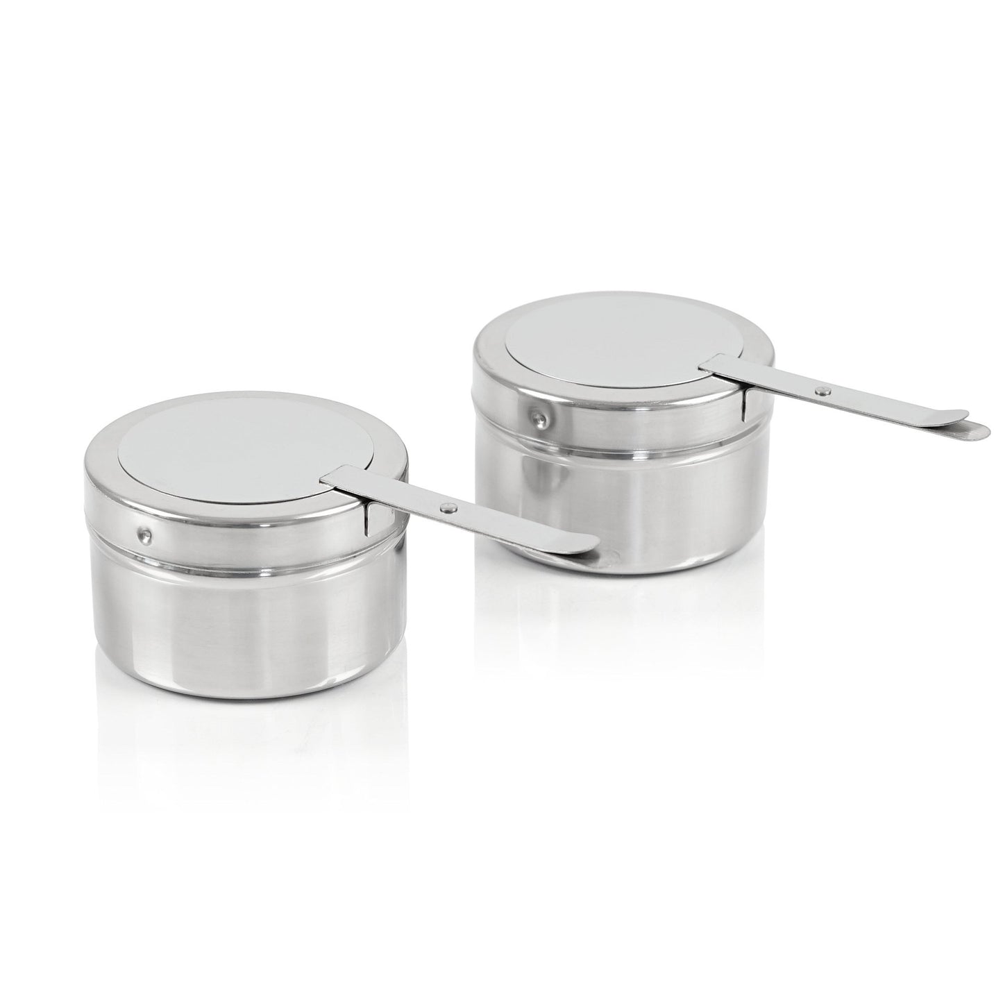 Mahlzeit Chafing Dish | Edelstahl Warmhaltebehälter | Speisenwärmer | Wärmebehälter | Rechaud für Catering, Buffet und Party (Cannes (3X 1/3 GN-Behälter))