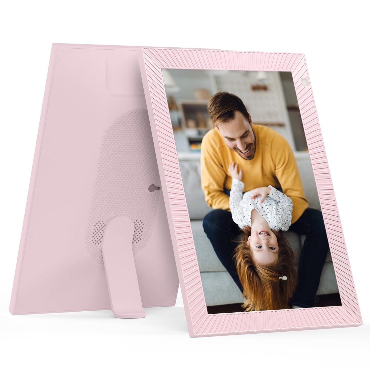 Cytem 10.1 Zoll Digitaler Bilderrahmen | WLAN mit FrameO Software | 32GB | Bewegungssensor | Automatische Bilddrehung |16:10 IPS Display 1280x800 | Touch-Screen | Pink