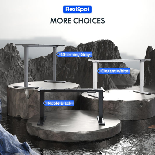 Elektrisches Schreibtischgestell – Höhenverstellbar mit Dual-Motor, LED-Display & Anti-Kollisionssystem, Schwarz