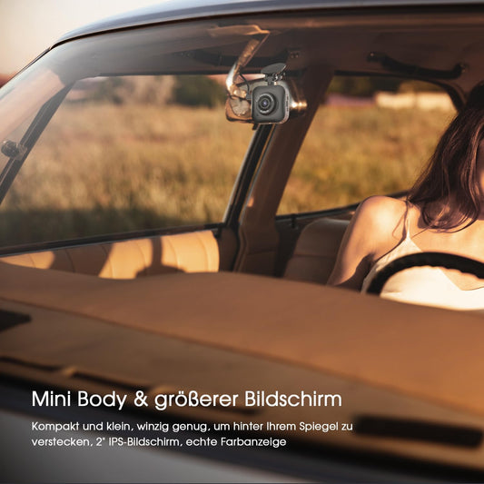 Dashcam Auto Vorne Hinten 4K/1080P WiFi Dash Cam, Dual Auto Kamera mit Parküberwachung, Super Nachtsicht, WDR, 170° Weitwinkel, G-Sensor, Loop-Aufnahme, APP Steuerung,24Std.Parküberwachung