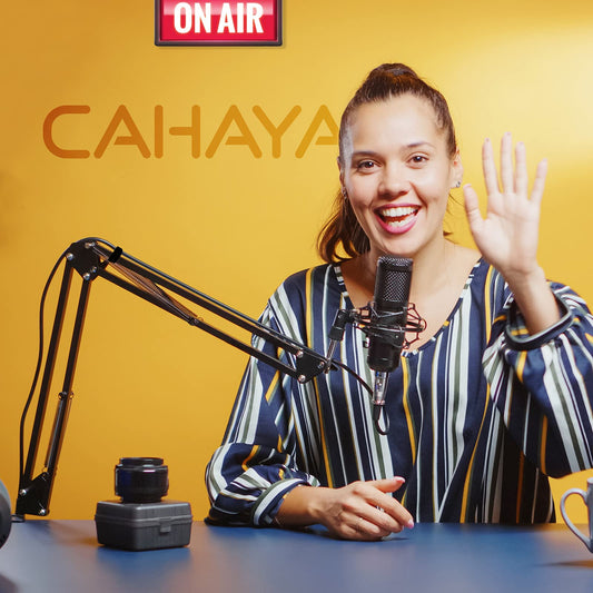 CAHAYA Mikrofonständer tisch einstellbare Mikrofonständer professionelle Mikrofonhalter Mikrofonaufhängung Boom Scissor Arm Stand CY0260