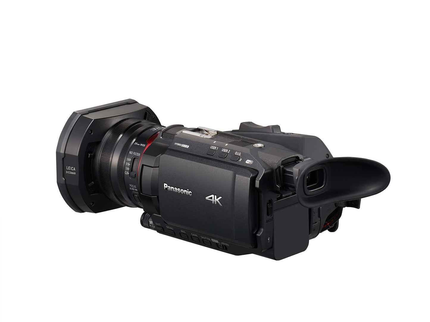Panasonic HC-X1500E 4K Camcorder (4K Video, Kamera mit Gesichtserkennung, LEICA Objektiv, 25mm Weitwinkel, 24x optischer Zoom, Profi-Videokamera)