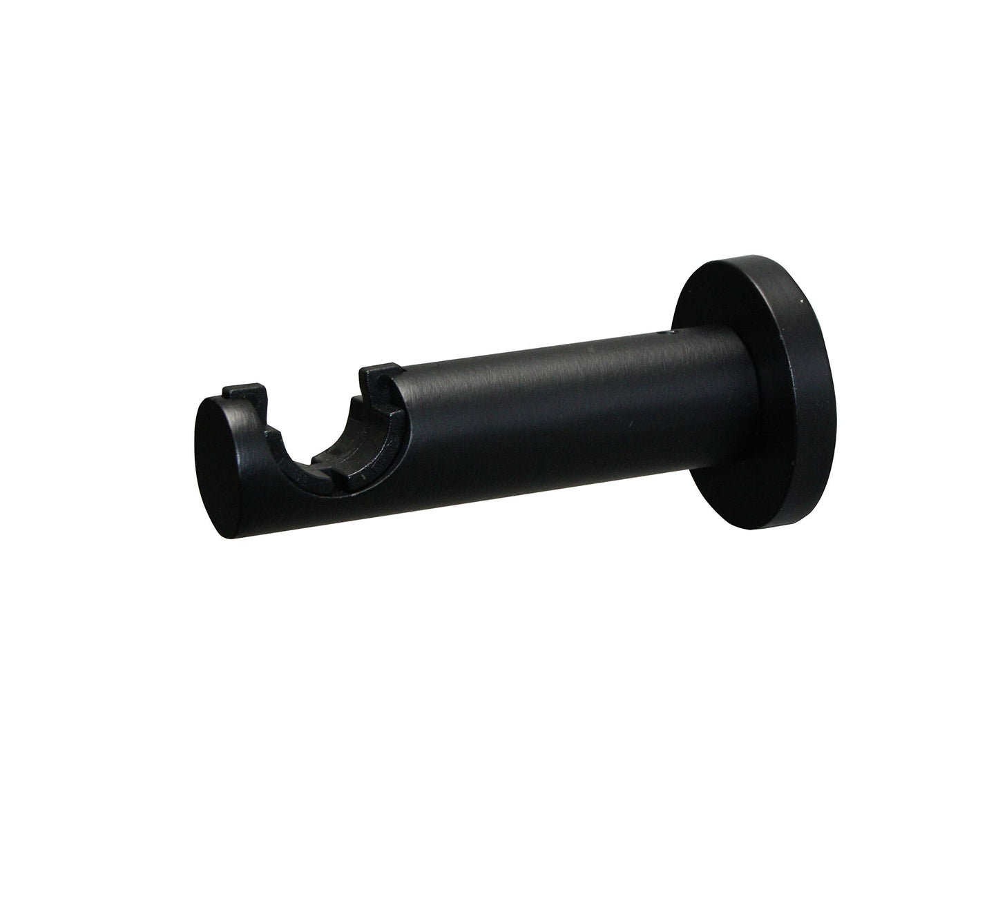 GARDINIA Gardinenstangen-Set Kreta, Komplettstilgarnitur inkl. Befestigungsmaterial, Vorhangstange ausziehbar, 120-210 cm, Metall, Schwarz-Matt