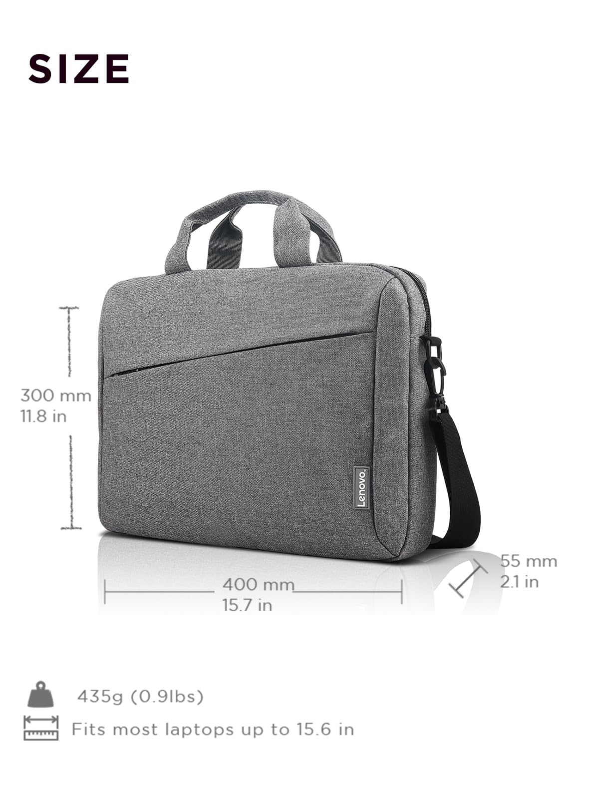 Lenovo Casual Toploader T210 Notebooktasche 39.6 cm (15.6 Zoll) Toploader-Tasche Grau
