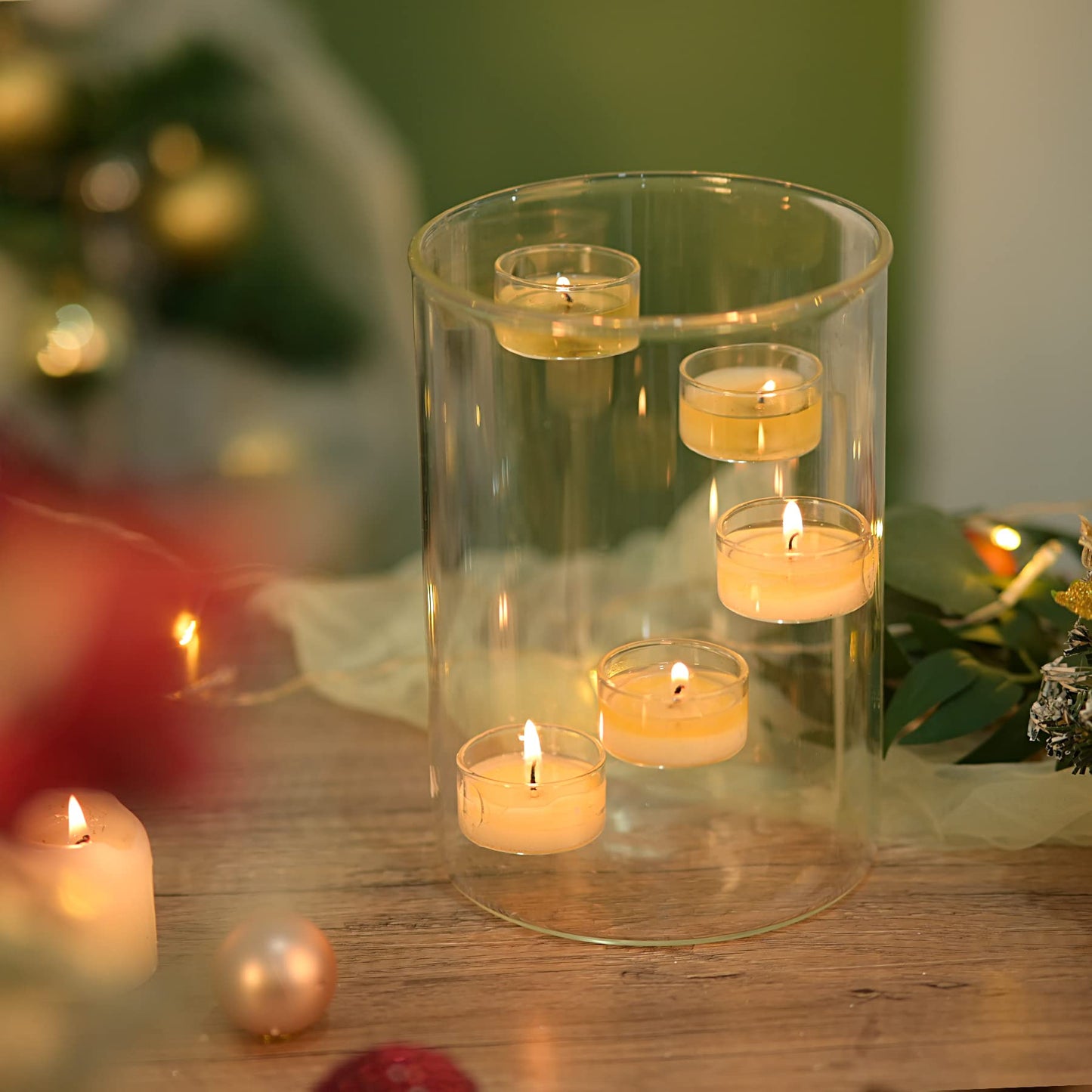 Hurricane Kerzenhalter Glas Tee licht Kerzenhalter Säulen Kerzen 21cm hohe klare Votiv kerzenhalter für Hochzeits Tisch Mittelstücke Party Zuhause Wohnzimmer Dekoration-No.1