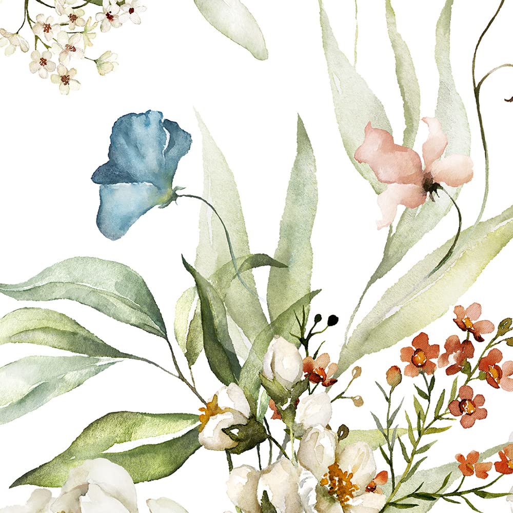 murando - Vlies Tapete Deko Panel Fototapete Blumen Wanddeko 10 m Tapetenrolle Mustertapete Wandtapete modern design Dekoration - Natur Botanik wie gemalt b-B-10073-j-a