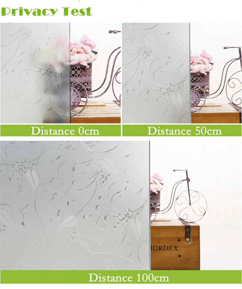 Niviy Privacy Window Film Frosted Window Glass Film No Glue Door Window Covering for Office and Home Decoration,17.7 inches by 118inches