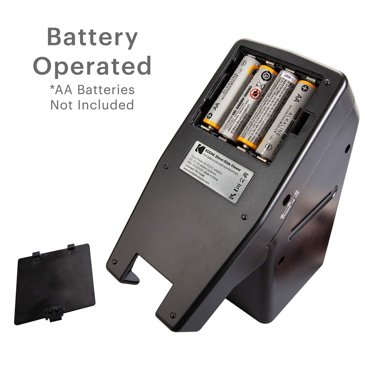 KODAK 35-mm-Diaprojektor und Filmbetrachtungsgerät – Batteriebetrieb, 3-fache Vergrößerung, LED-beleuchtete Anzeige – für 35-mm-Dias und Filmnegative