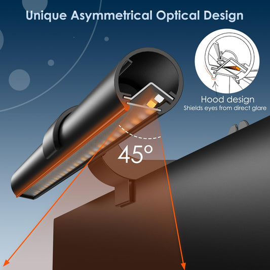 Quntis Curved Monitor Lampe mit Hintergrundbeleuchtung Fernbedienung, 40cm Monitor Light Bar zum Augenschutz, USB Bildschirmlampe PC Bürolampe dimmbar, LED Schreibtischlampe für Home Office Computer